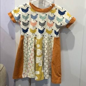 Girls Chicken Print Dress